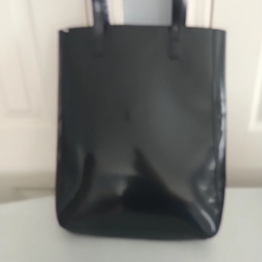 Givenchy Parfums Black Patent Tote Bag